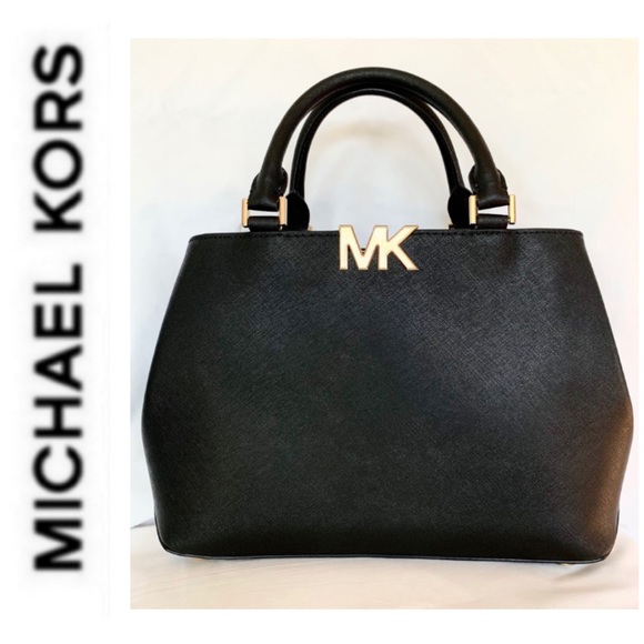 Michael Kors Handbags - NWT authentic MK leather Florence satchel black